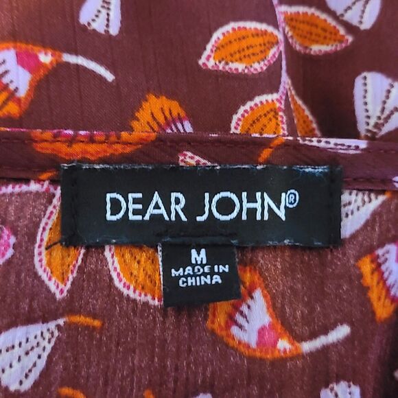 Dear John | Mulberry Floral Tiered Ruffle Flowy Boho Dress, Size M (6-8), EUC - Picture 10 of 11